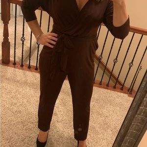 Maroon jumpsuit Express. Small